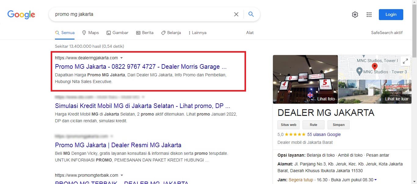 promo mg jakarta